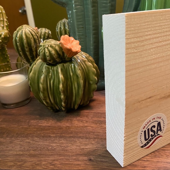 Recycling Rocks Solid Wood Sign Made In The USA - Picture 4 of 6